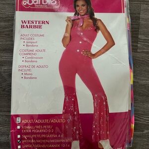 Barbie Western Jumpsuit - Vibrant Pink
